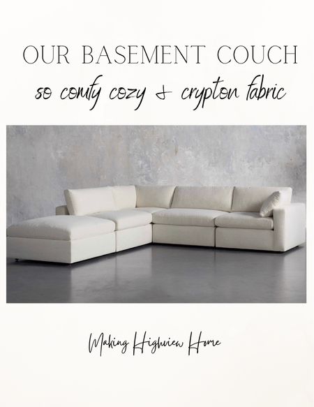 Our basement couch is the comfiest cozy couch perfect for family movie night! It comes in multiple fabric options and configurations. Arhaus furniture is forever my favorite!! 

#LTKstyletip #LTKhome #LTKsalealert