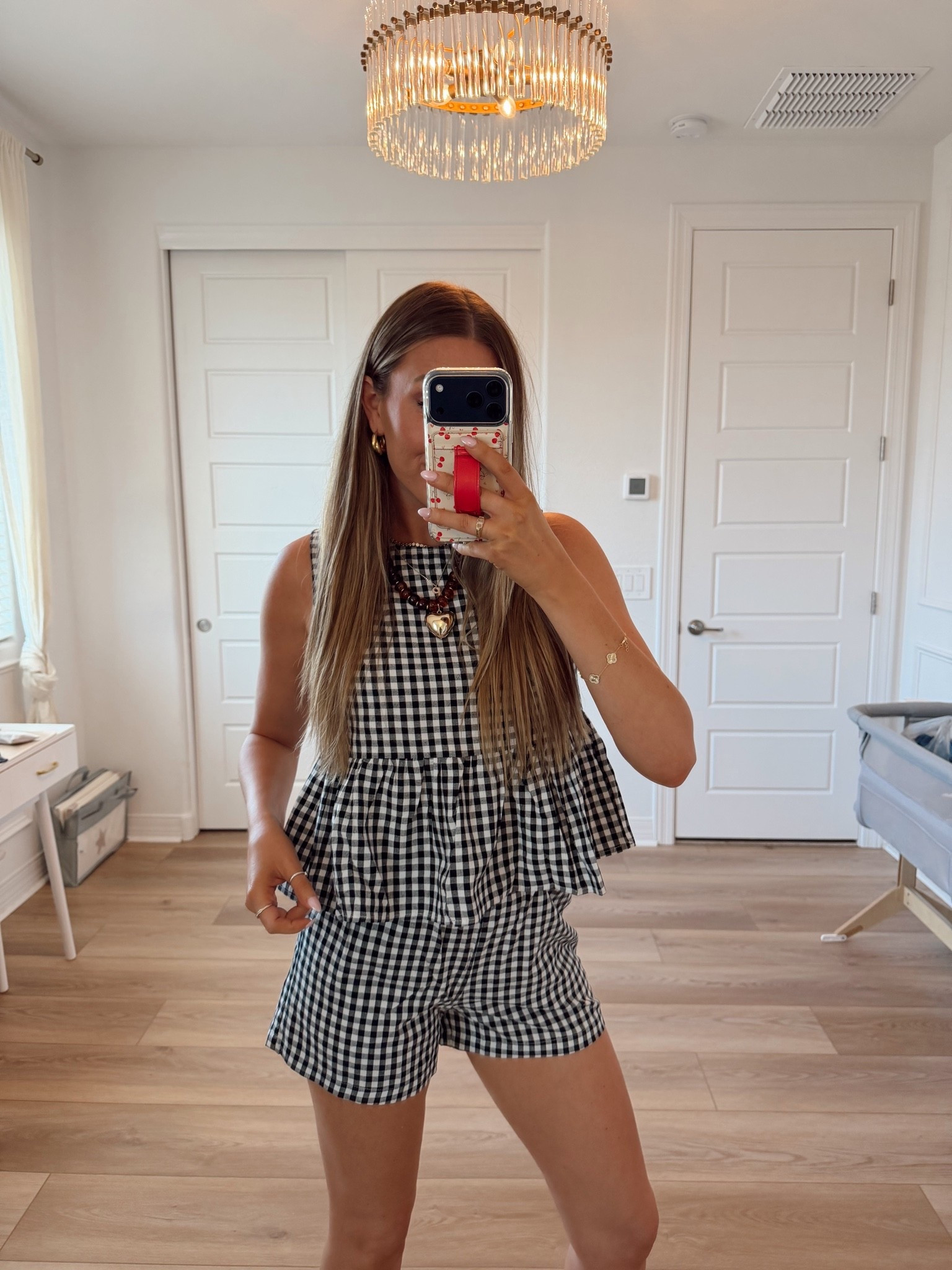 Love this gingham set! Wearing a small