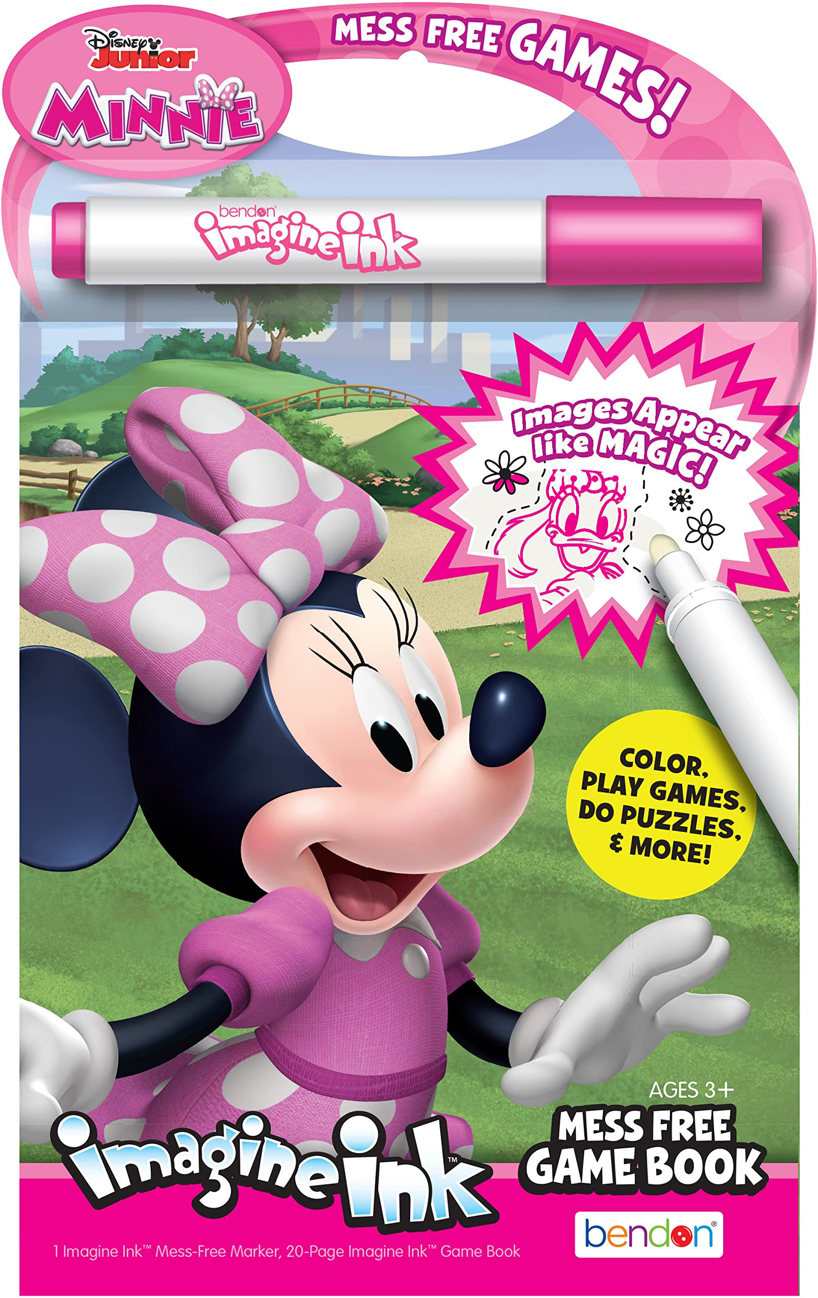 Bendon Publishing Minnie Mouse Imagine Ink Mess Free Game Book | Amazon (US)