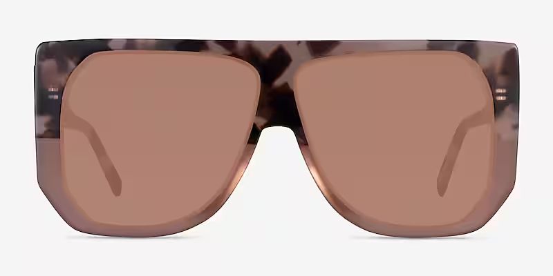 Nikita - Square Pink Tortoise Frame Prescription Sunglasses | Eyebuydirect | EyeBuyDirect.com