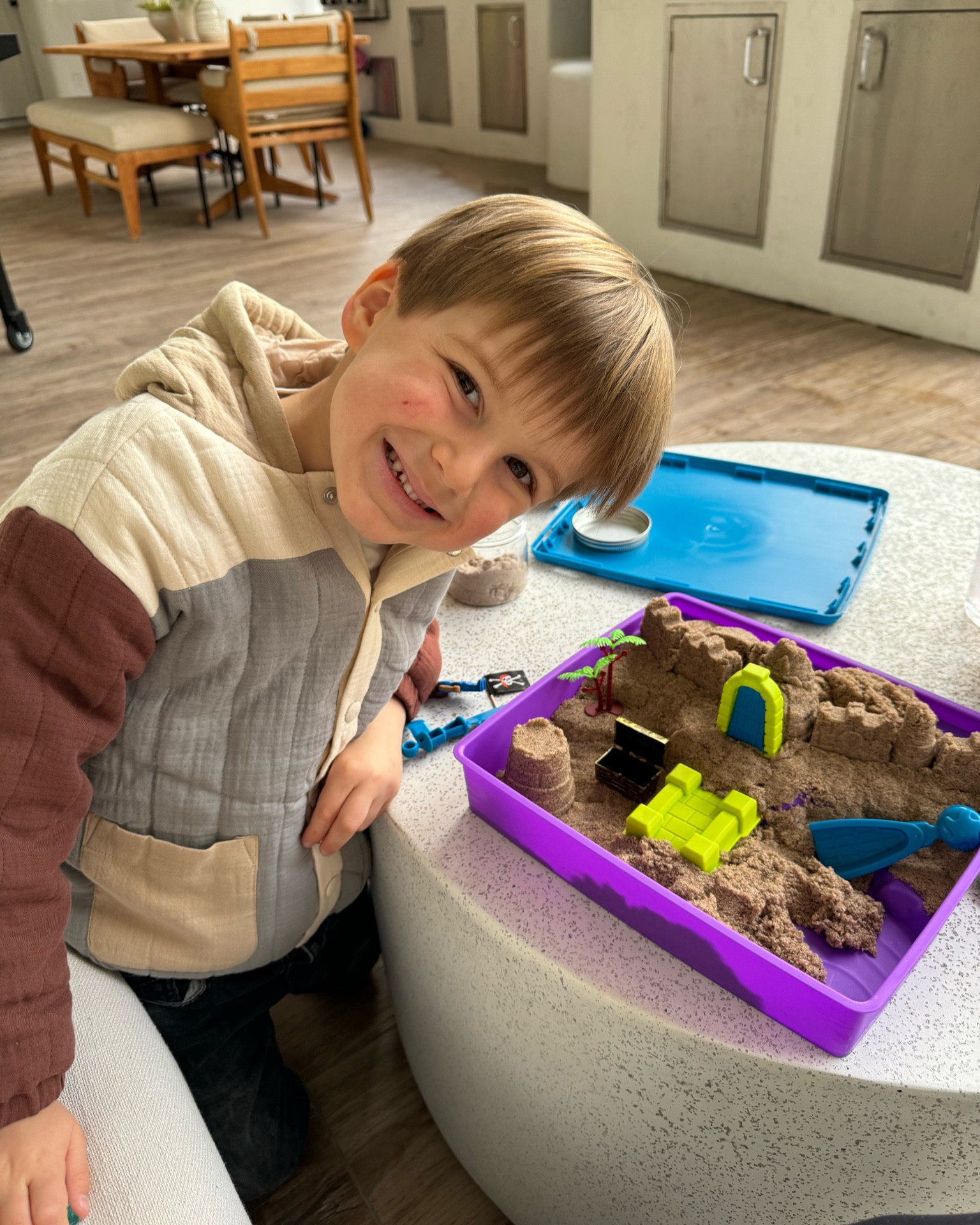 This kinetic sand kit was a game changer for quiet time in the evening. We wanted to relax outside, so I brought this out and it occupied him for so long! I waited awhile to get one of these sets because of the mess, but it’s really not bad at all! The sand all sticks together. Here are some recent Amazon favs for occupying the kiddos 

#LTKGiftGuide #LTKkids #LTKfindsunder50