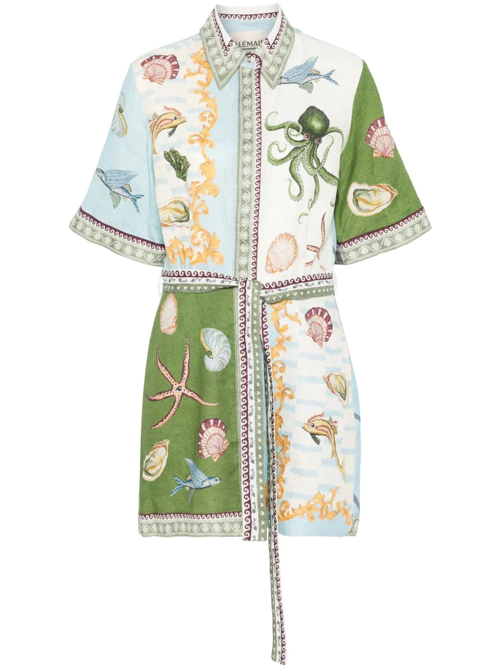 ALEMAIS Bath House Mini Dress | Green | FARFETCH | Farfetch Global