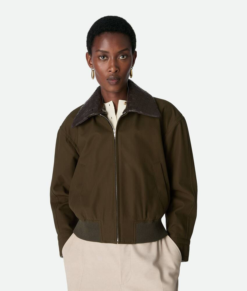 Cotton Twill Blouson | Bottega Veneta