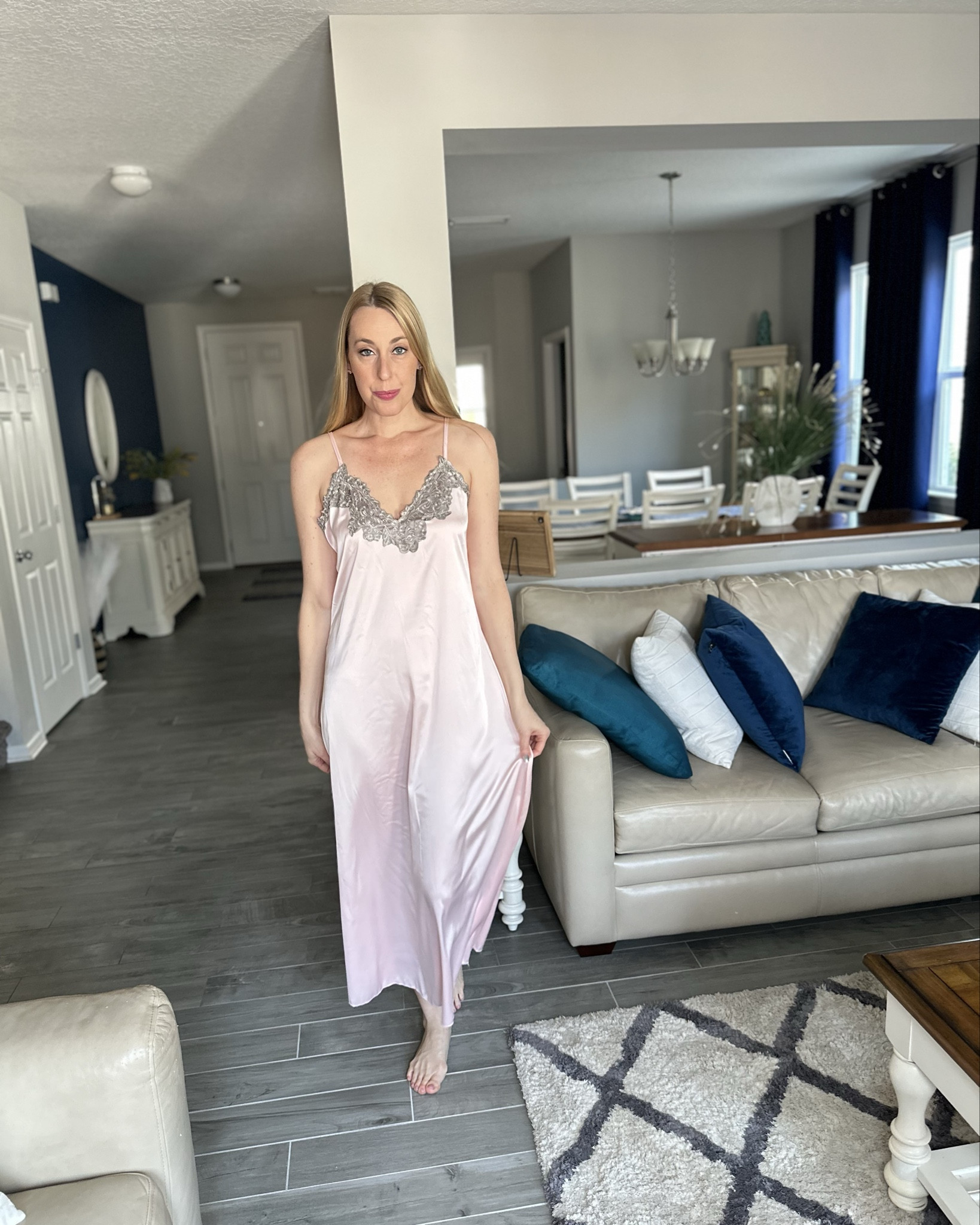 Soft pink satin nightgown 
💓 I love this satin dress. It is super soft and has beautiful lace 
💓fits true to size and I am 5’10”

#LTKFindsUnder50 #LTKStyleTip #LTKFindsUnder100