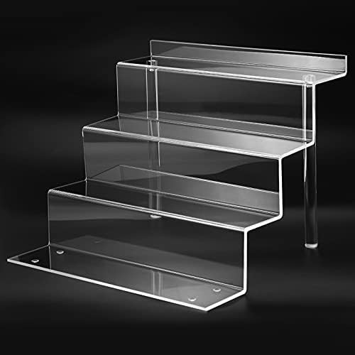 Clear Acrylic Display Riser Shelf for Funko POP, Perfume Organizer and Pokemon Amiibo Action Fig... | Amazon (US)