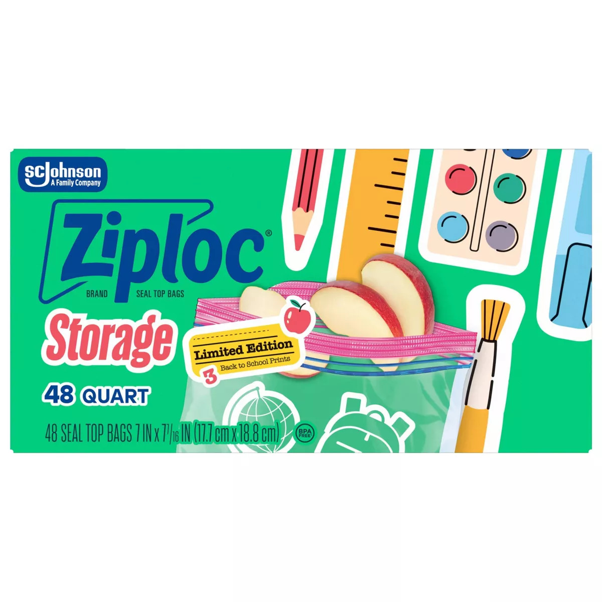 Ziploc Quart Food Storage Bags - 48ct - Target Exclusive BTS Designs | Target