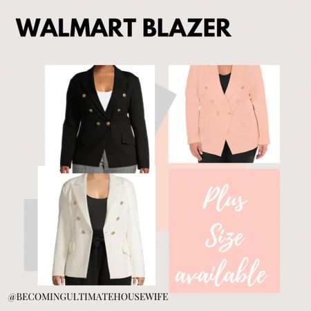 These are my favorite blazers ever so comfortable and even stretchy. The come in plus size which is so awesome. Trust me you will love this blazer from walmart

#LTKworkwear #LTKunder50 #LTKSeasonal