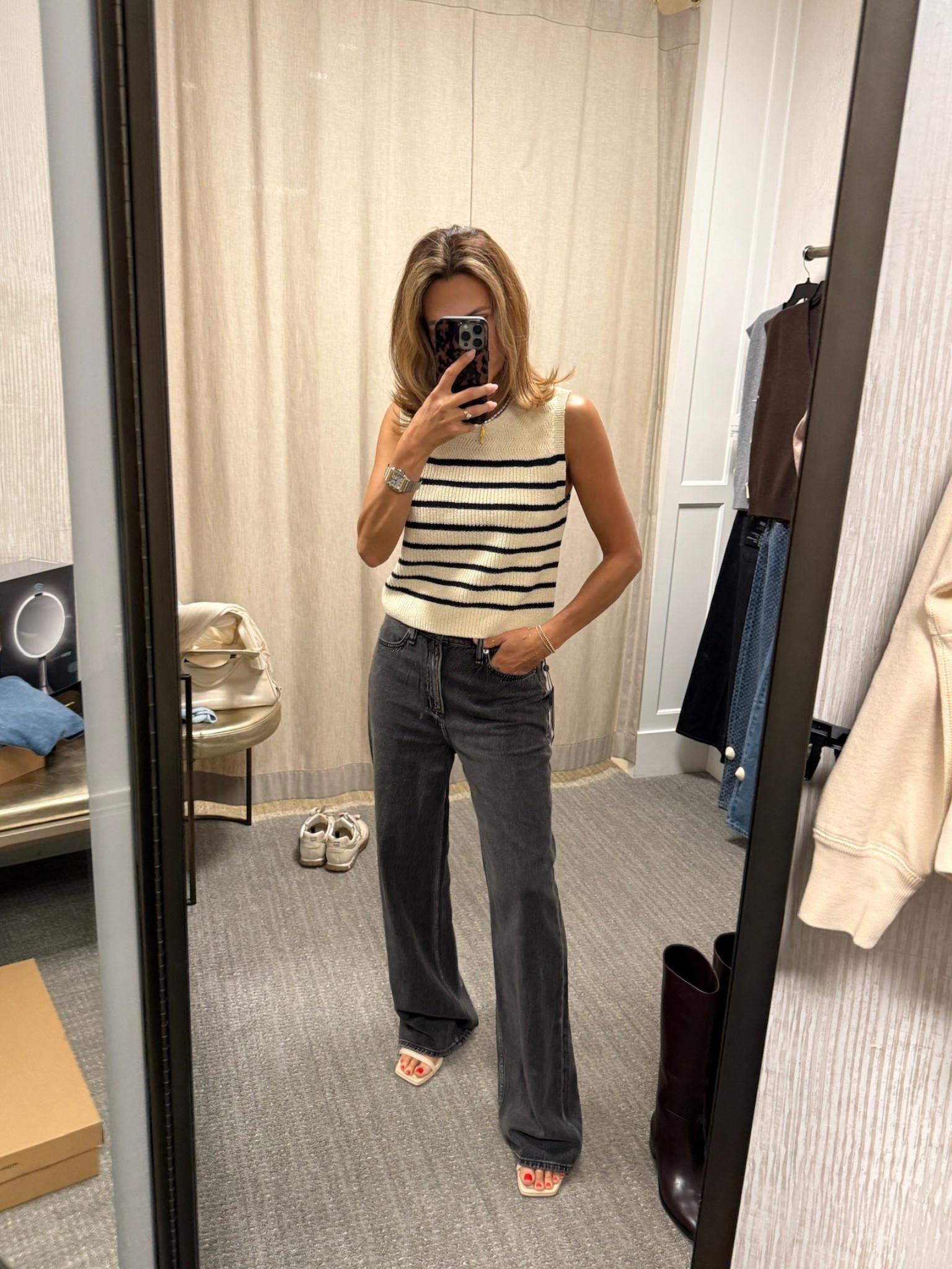 Casual but elevated 🤍 This striped sweater vest paired with dark grey Rag and Bone jeans is such a clean, wearable look. Both are part of the Nordstrom sale and linked here! #Nordstrom #Anniversarysale

#LTKStyleTip #LTKSeasonal #LTKSaleAlert