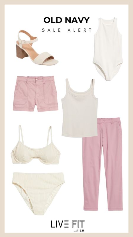 Catch the summer vibes with Old Navy's latest sale! 🌞 Dive into cool whites and soft pastels, perfect for beach days or a casual outing. From chic sandals to comfy shorts and stylish swimwear, everything you need for a fresh look is right here. Don’t miss out on refreshing your wardrobe with these essential summer picks! #OldNavySale #SummerEssentials #FashionFinds 🌼

#LTKSaleAlert #LTKSeasonal #LTKFindsUnder50