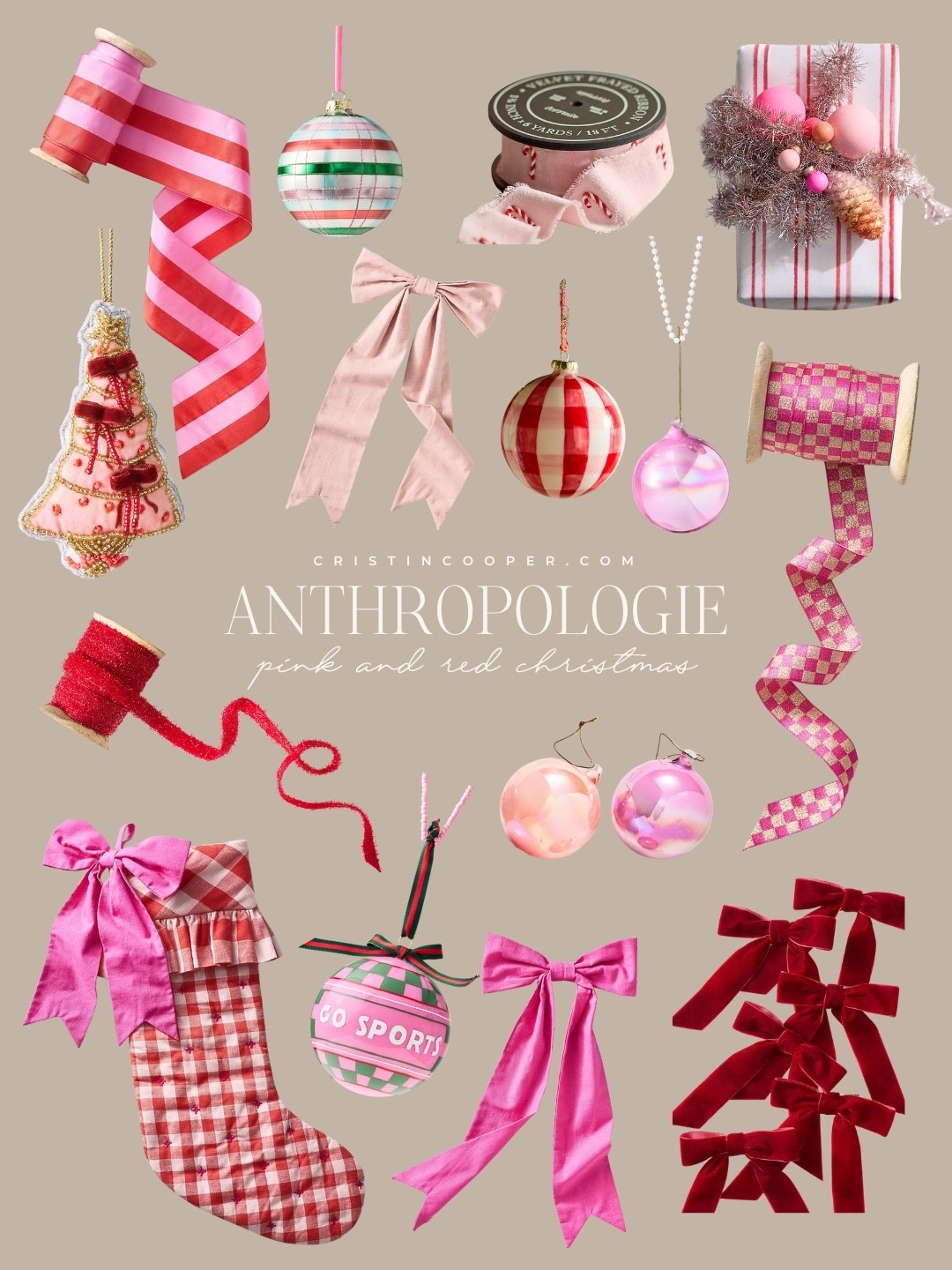 Anthropologie Christmas - Pinks and Reds

#LTKHome #LTKHoliday