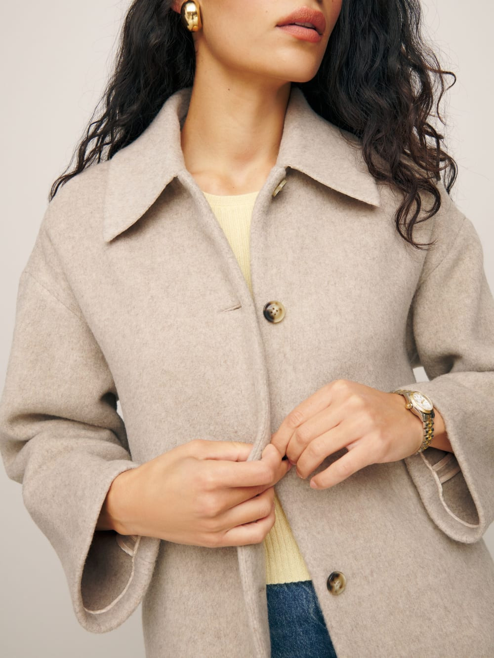 Rocky Oversized Shirt Jacket | Reformation (Global)