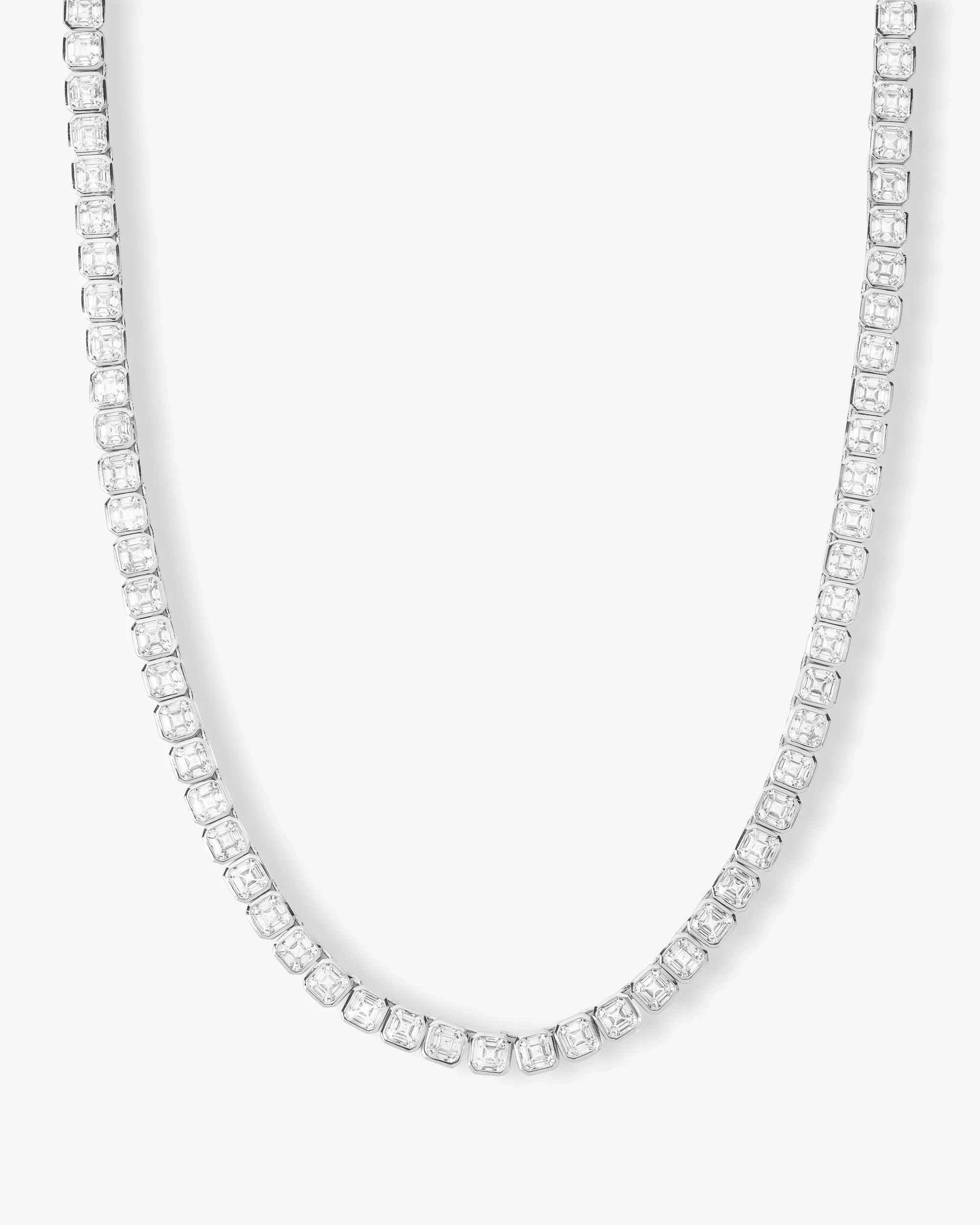 Duchess Tennis Necklace - Silver|White Diamondettes | Melinda Maria Jewelry