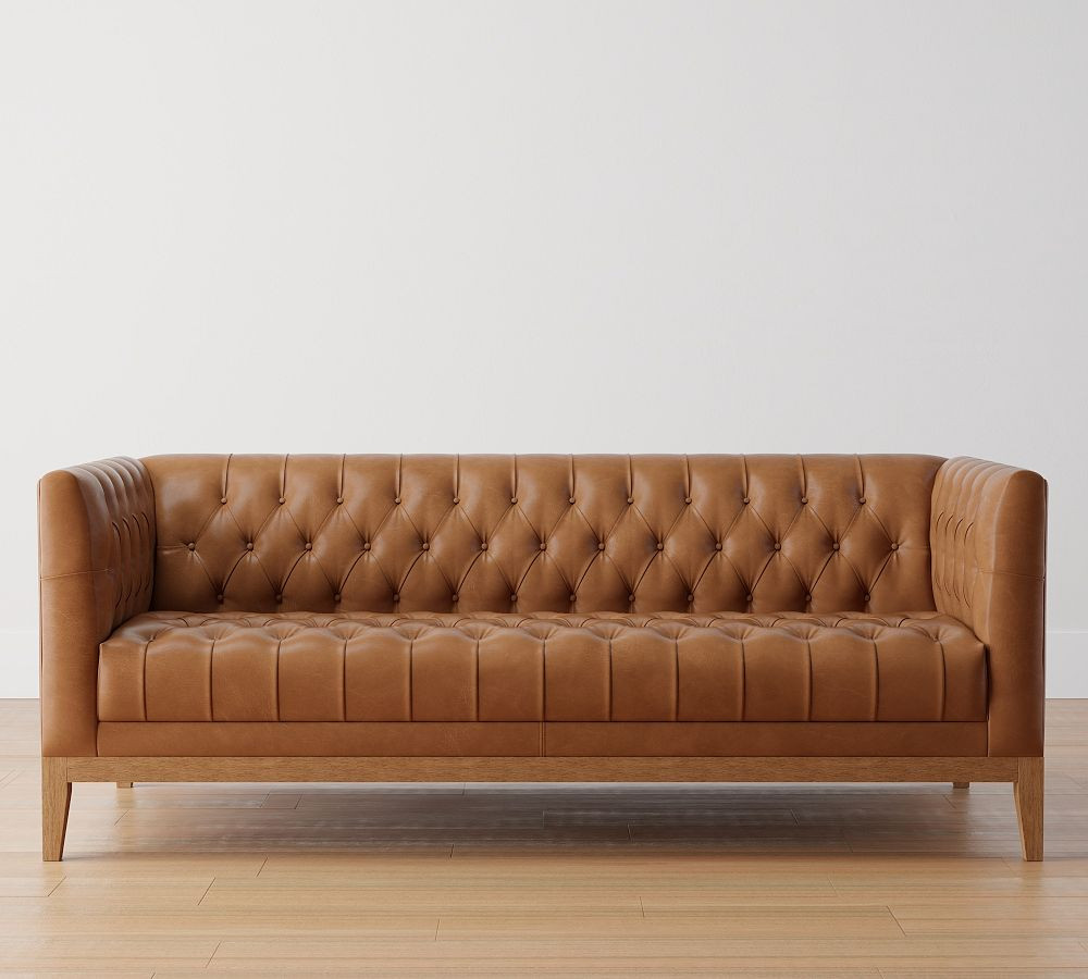 Edgewood Leather Sofa (76") | Pottery Barn (US)