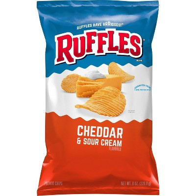 Ruffles Cheddar And Sour Cream Potato Chips - 8.5oz | Target