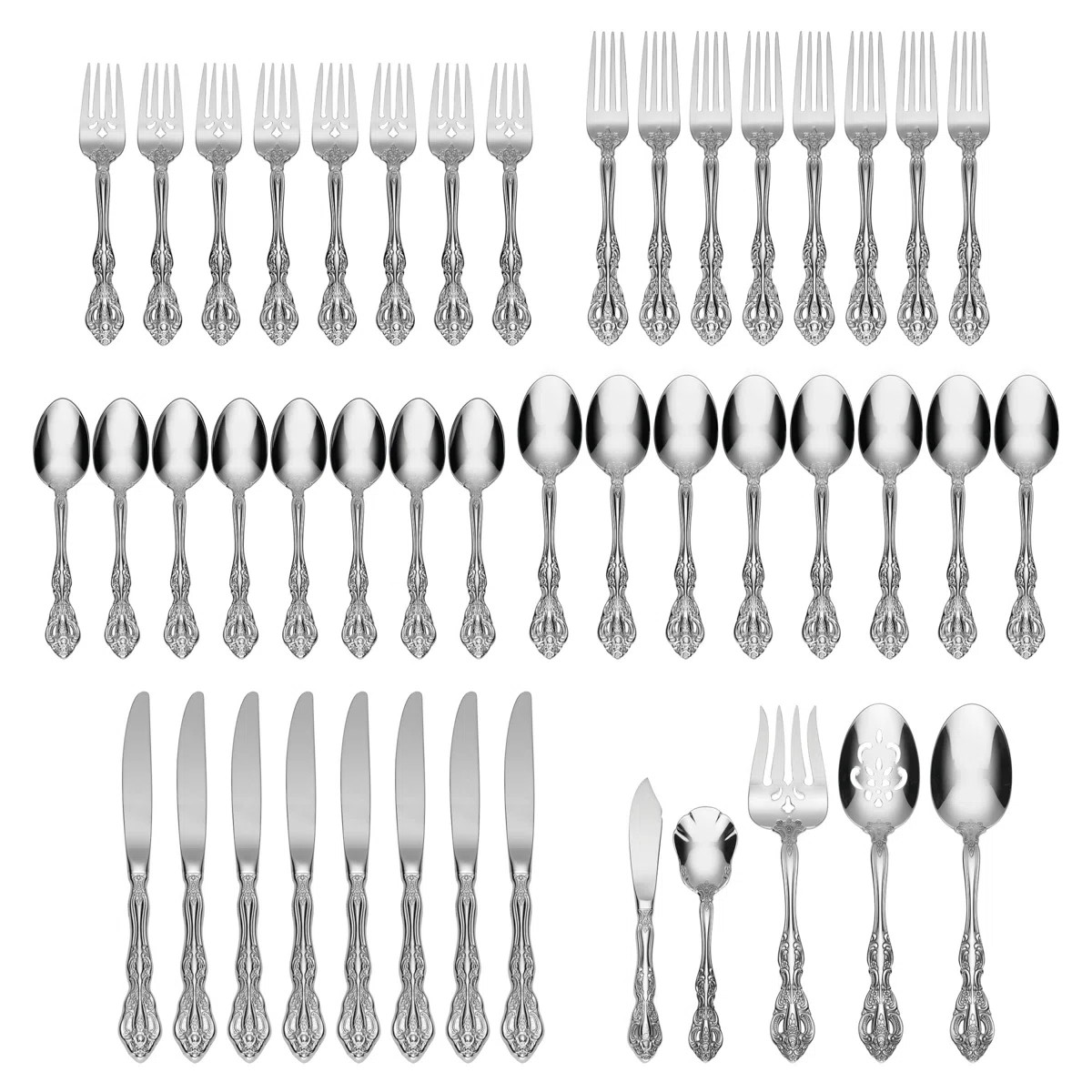 Oneida Michelangelo 45 Piece Fine Flatware Set, Service For 8 | Wayfair North America