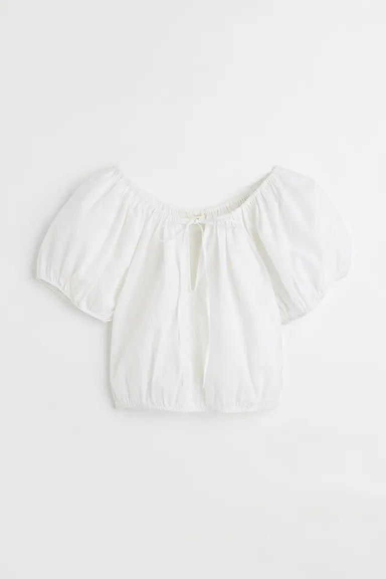 Linen-blend Blouse | H&M (US)