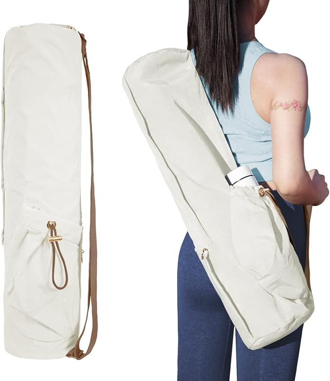 EnjoyActive Yoga Mat Bag | Premium, Waterproof, Multi Pockets, Adjustable Strap | 2 size for 1/4"... | Amazon (US)