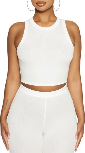 Naked Wardrobe Micro Rib Crop Tank | Nordstrom | Nordstrom