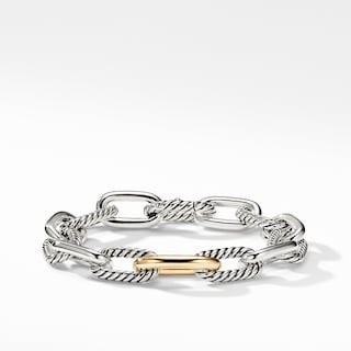 DY Madison Chain Medium Bracelet with 18K Bonded Gold, 11mm | David Yurman