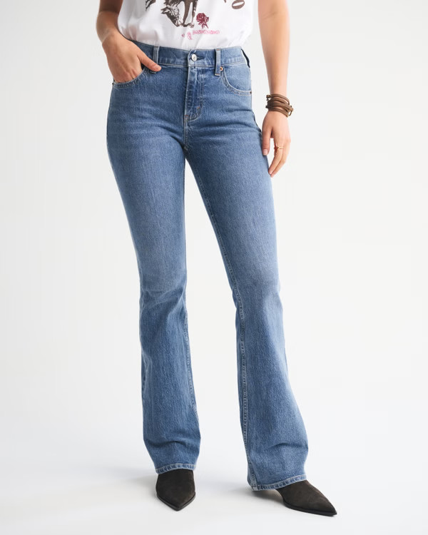 Mid Rise Bootcut Jean | Abercrombie & Fitch (US)