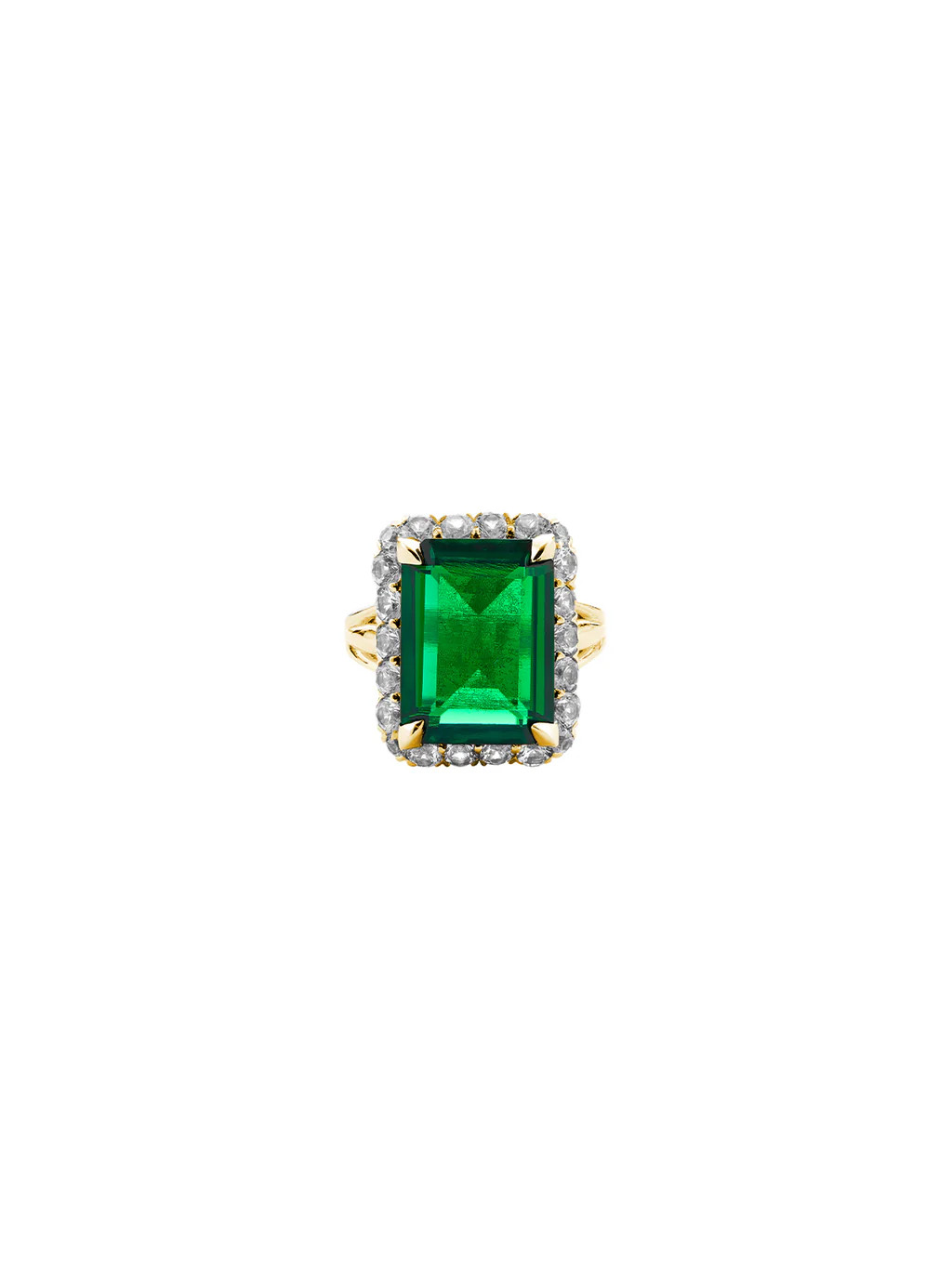 HASTINGS, LAB EMERALD RING, GOLD | Dorsey