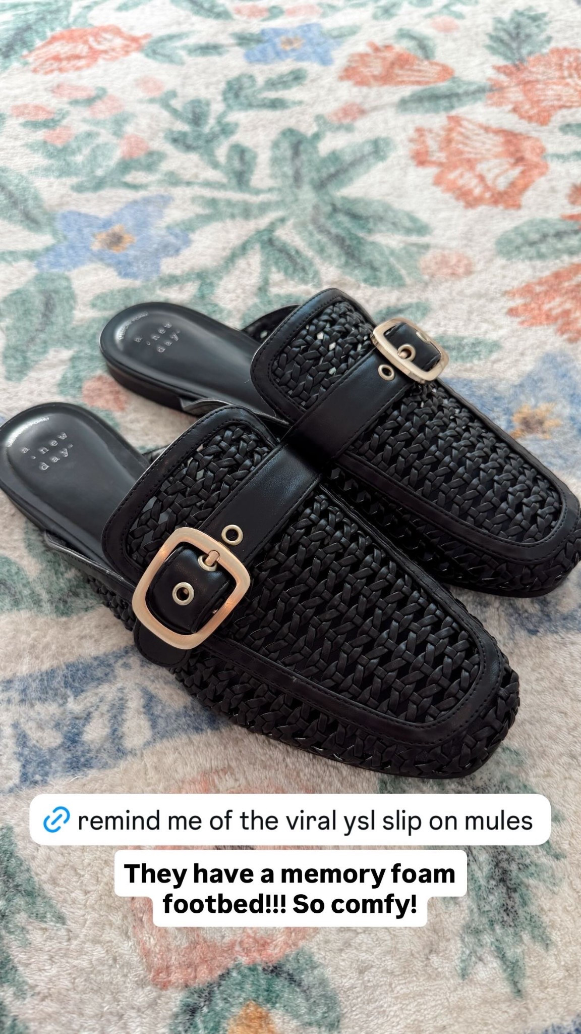 These new everyday shoes give me YSL slip on mule vibes. I love them so much!! Cute shoes // work shoes // black shoes // black flats // Target finds 

#LTKgrwm #LTKSeasonal #LTKmomlife