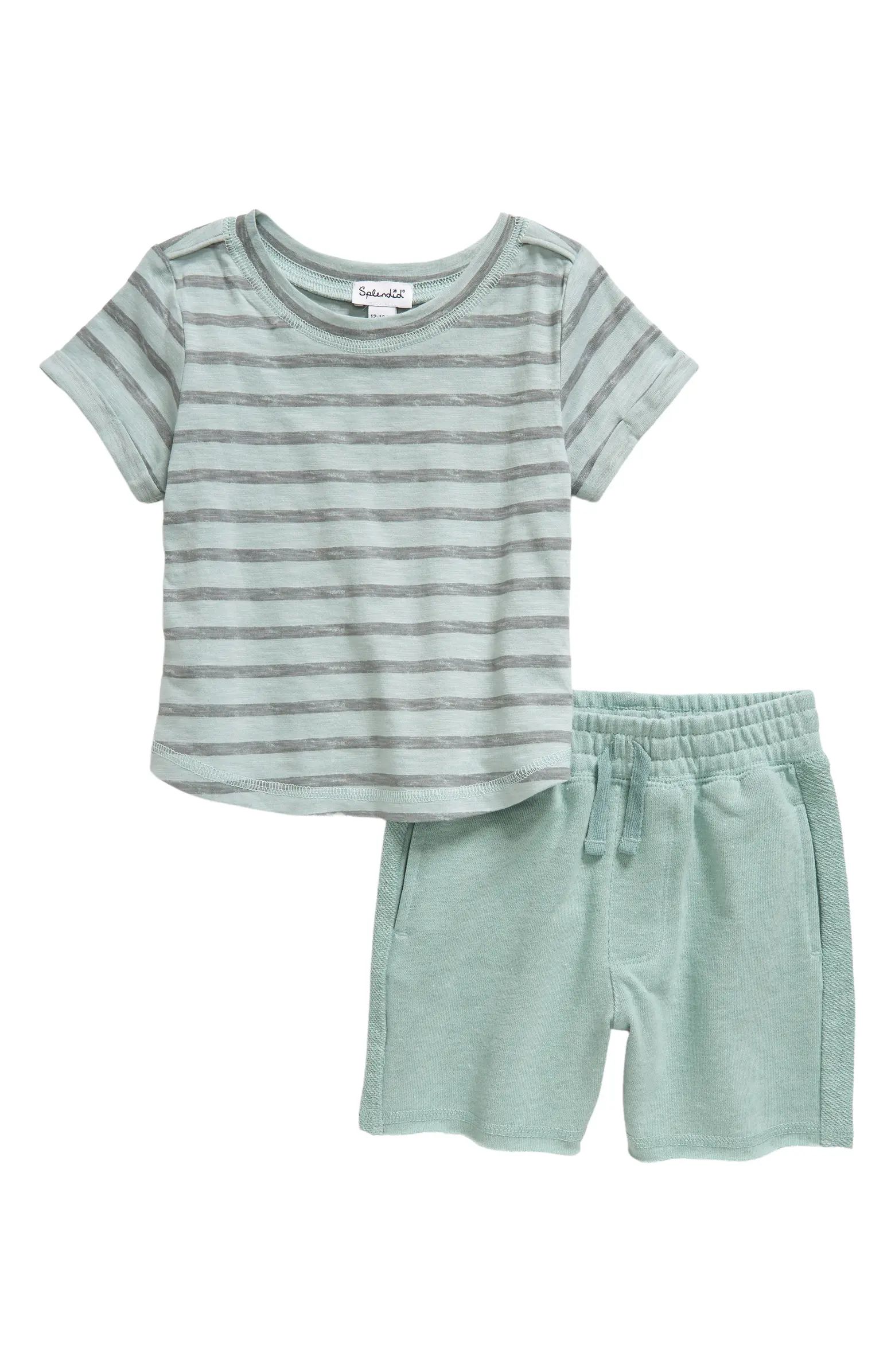 Santa Barbara Stripe T-Shirt & Shorts Set | Nordstrom