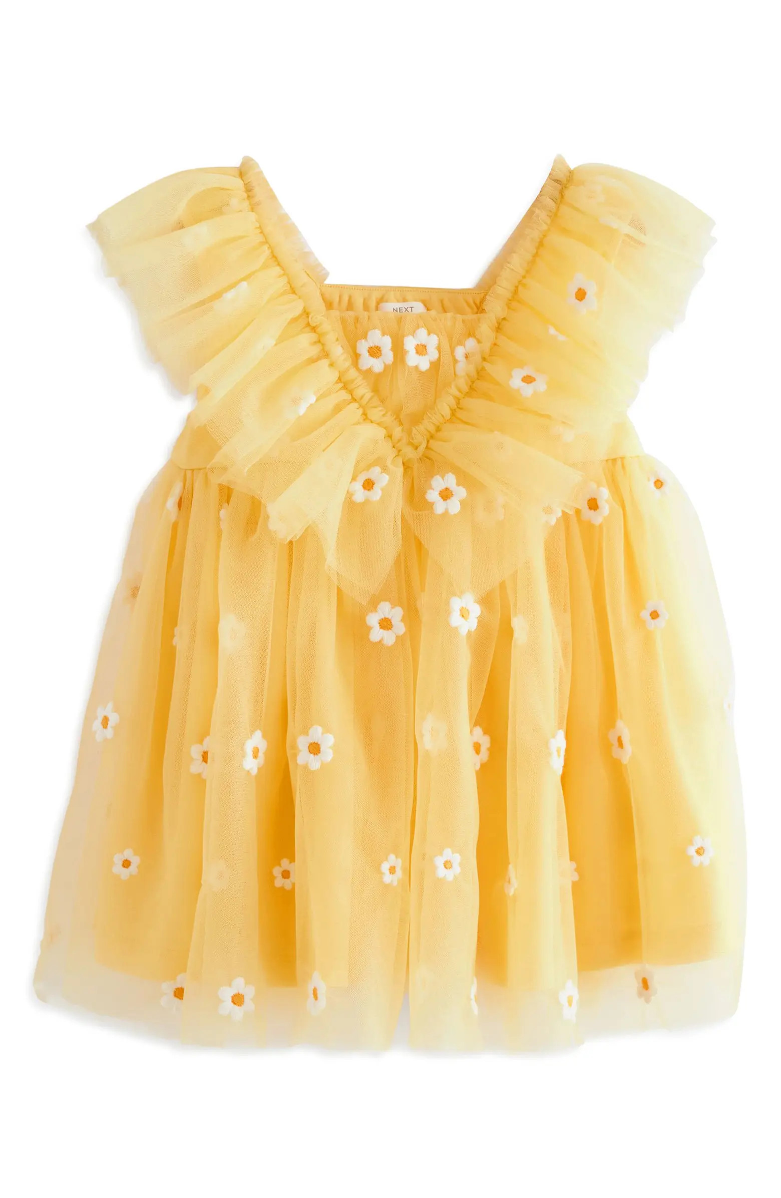 Kids' Daisy Mesh Dress | Nordstrom