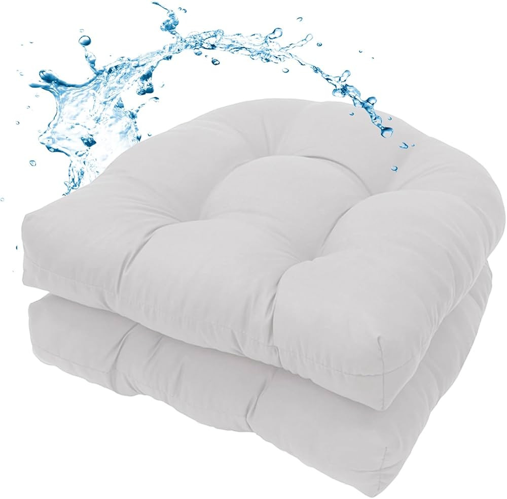 MTMR Water-Repellent Outdoor Chair Cushions Set of 2, 19”X19” Patio Chair Cushions with High ... | Amazon (CA)