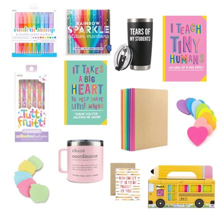 Teacher gifting round up for The Sunny La La seasonal gifting! Suggestions for happy, easy teacher gifting!

#LTKGiftGuide #LTKSeasonal #LTKfamily