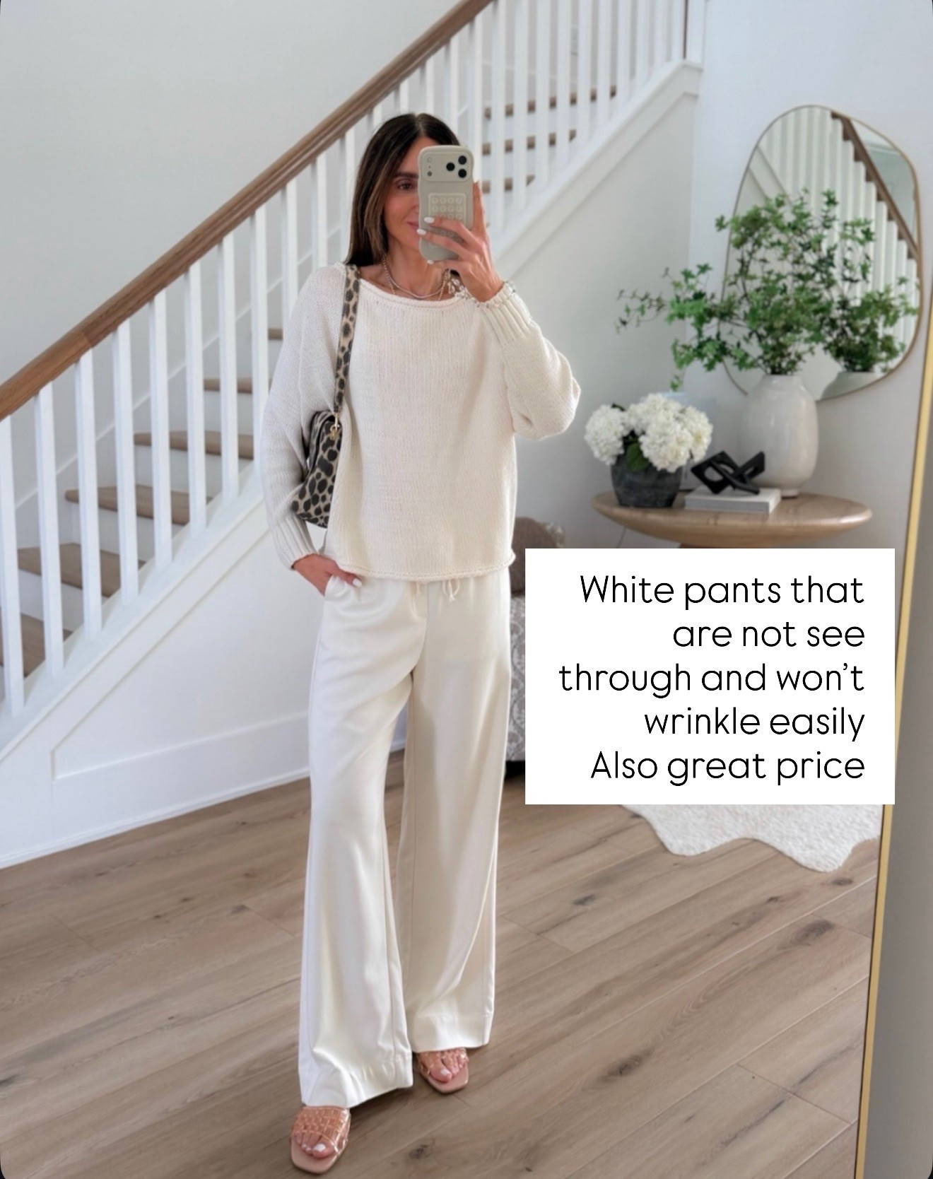 Found the white pants that actually check every box 🤍 Not see through, barely wrinkle, super flattering, and such a good price point. These are the kind of pants you end up reaching for on repeat all spring and summer.

white pants, spring outfit, summer outfit, vacation style, neutral outfit, elevated basics, effortless style, wide leg pants, chic casual outfit, annabrstyle

#LTKootd #LTKSeasonal #LTKTravel