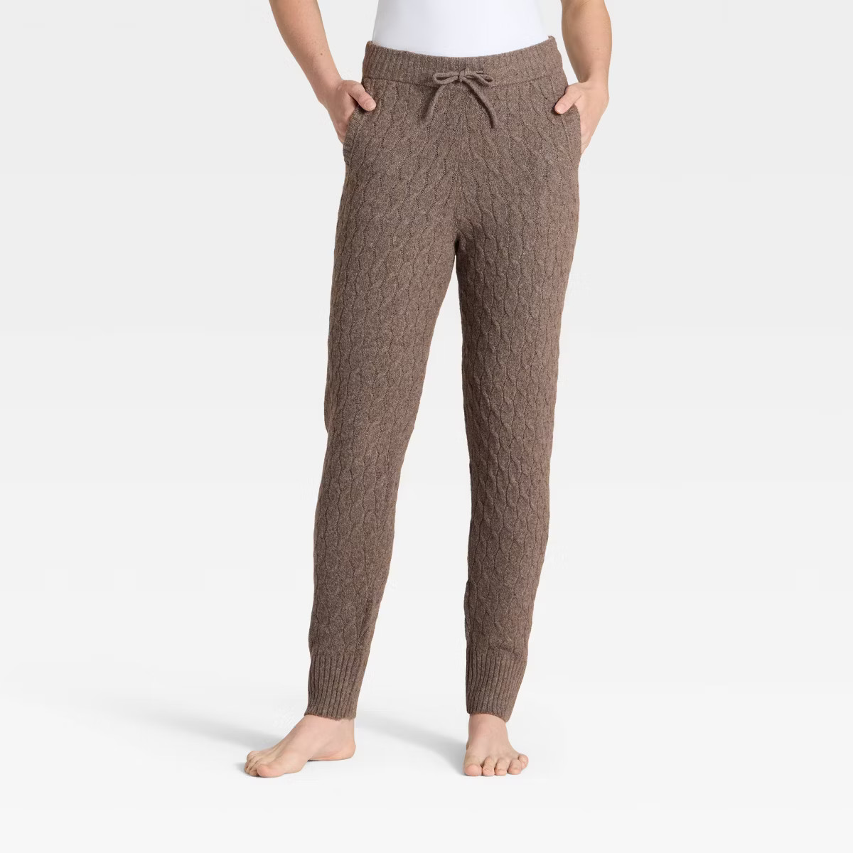 Women's Cashfeel Cable Knit Jogger Pants - Auden™ | Target