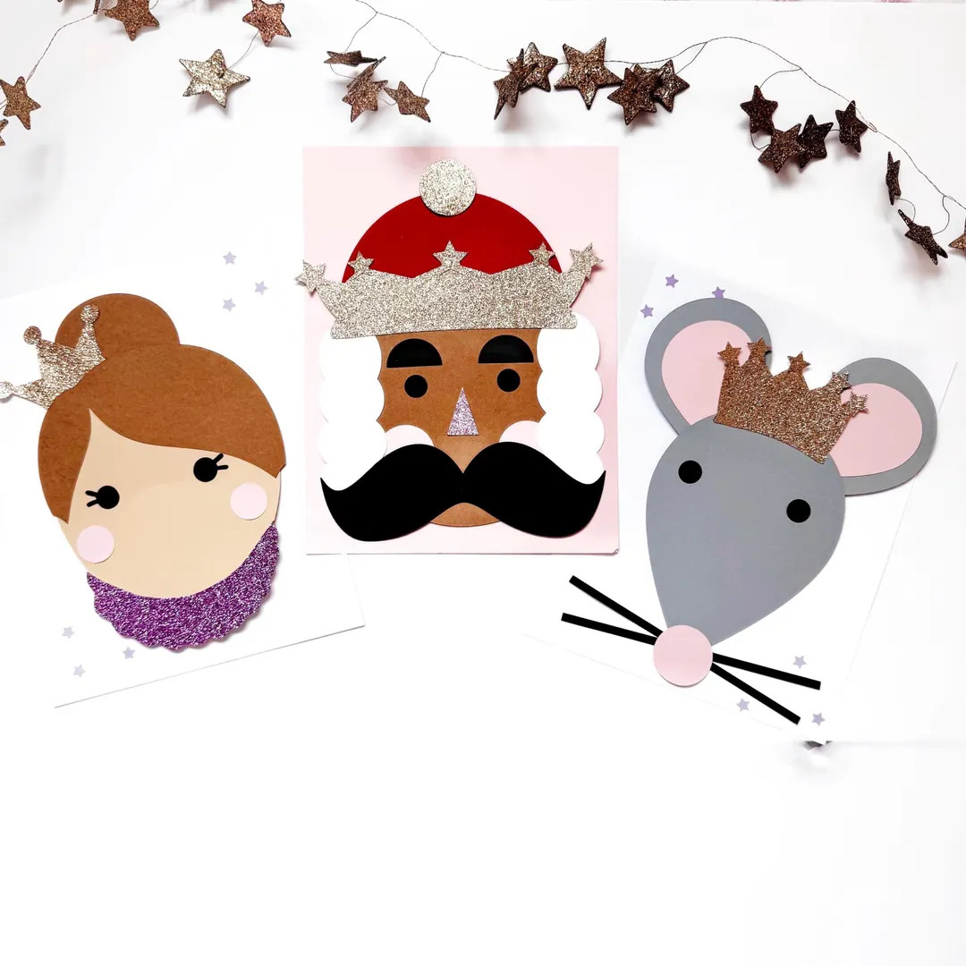 Trio: Nutcracker, Mouse King + Sugar Plum Fairy || Kids Craft Kit - Etsy | Etsy (US)