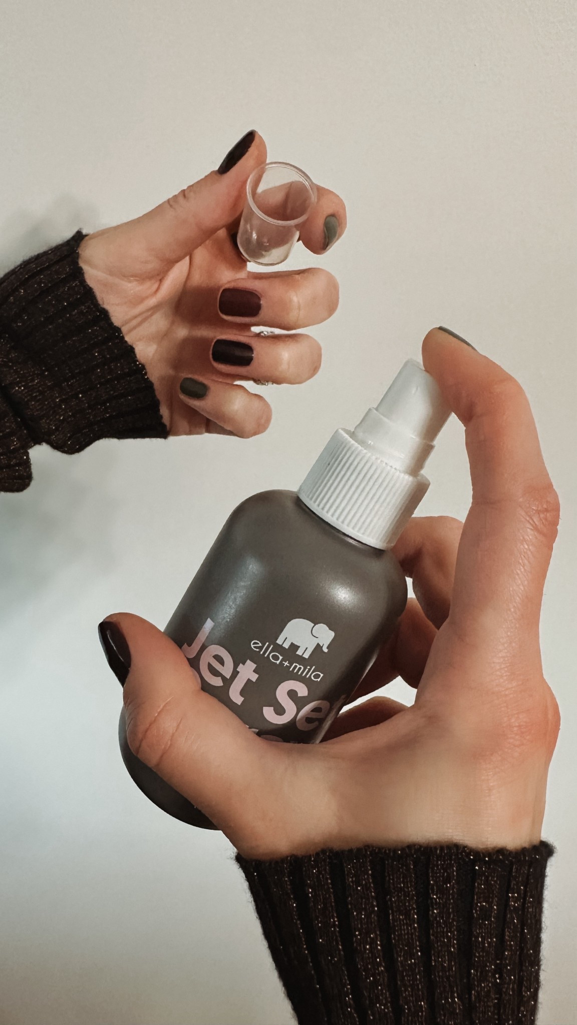 These are all of the ella+mila staples I used to create my current cozy winter manicure, and I’m honestly obsessed with how it turned out. I mixed these specific shades to get that warm, seasonal vibe that feels perfect for winter — polished, festive, and still wearable every day.
If you know me, you know I’ve never been patient enough to sit still and let nail polish fully dry… which is exactly why the Jet Set Spray is a must-have. Before this, I could never successfully do my nails at home without smudging them. A few sprays and my nails are dry to the touch so much faster — no dents, no smears, and no ruined mani.

Beyond the colors, ella+mila is a brand I truly love because of the clean, thoughtful formulas. Their polishes are 17-free, vegan, cruelty-free, and gentle on sensitive nails, but still give you long-lasting wear and a glossy, salon-quality finish. Paired with their base and topcoat, this mani actually lasts through busy winter days.

If you’re craving a cozy winter nail look that doesn’t require a salon visit (or a ton of patience), this combo makes it so easy to do at home.

#ad #ellamilapartner

#LTKHoliday #LTKBeauty #LTKselfcare
