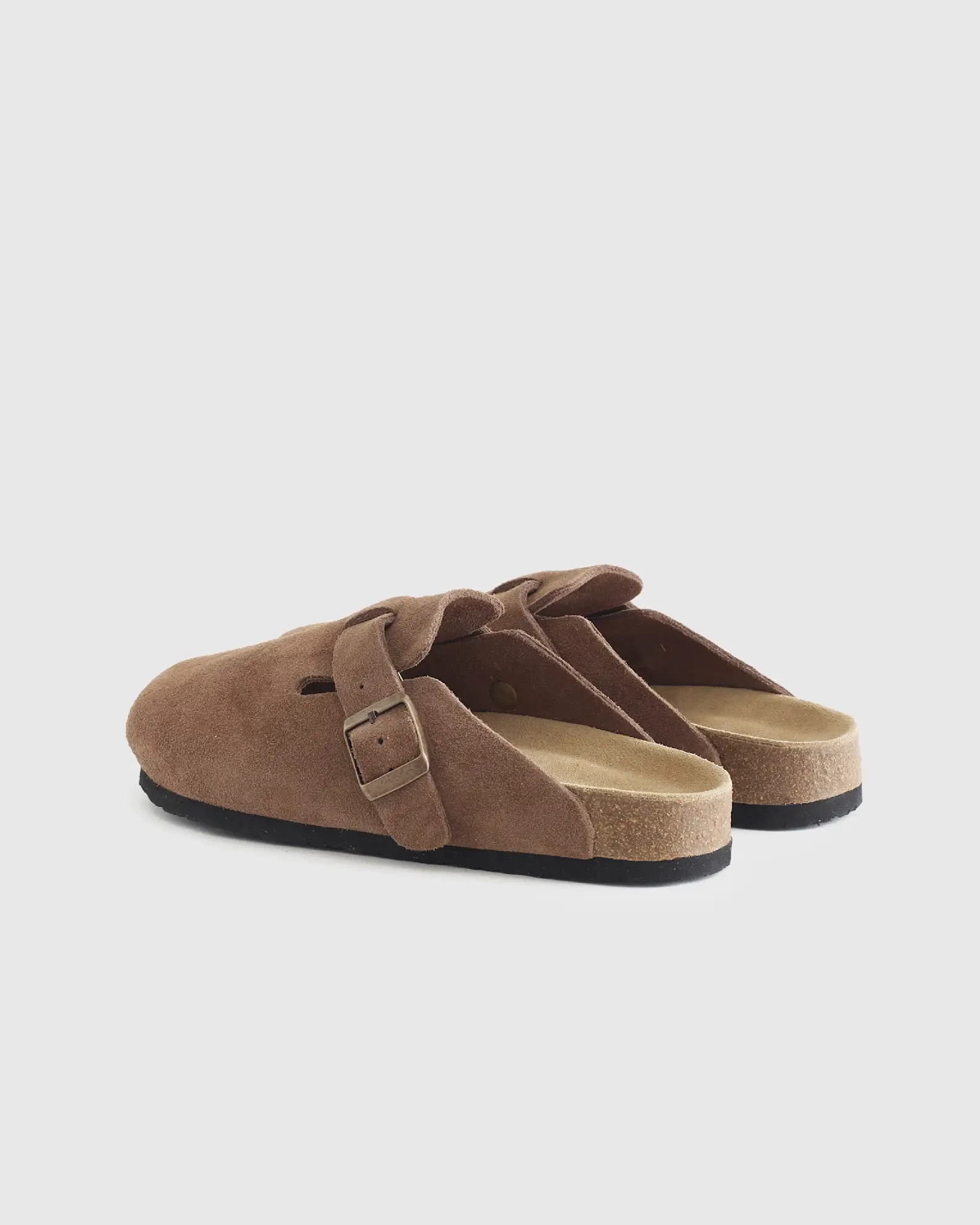 Water Repellent Suede Clog Mule in Cafe | Quince