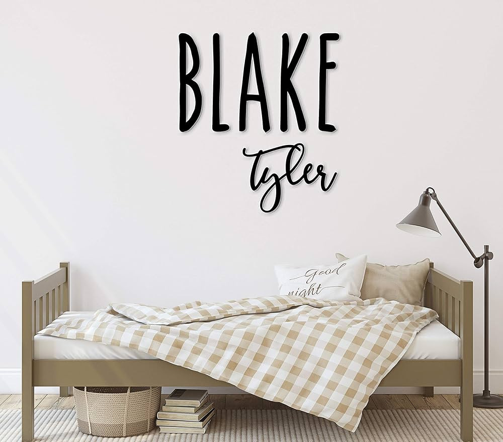 Custom Name Sign - First and Middle Name Sign - Personalized Wood Name Decor, Nursery Decor | Amazon (US)
