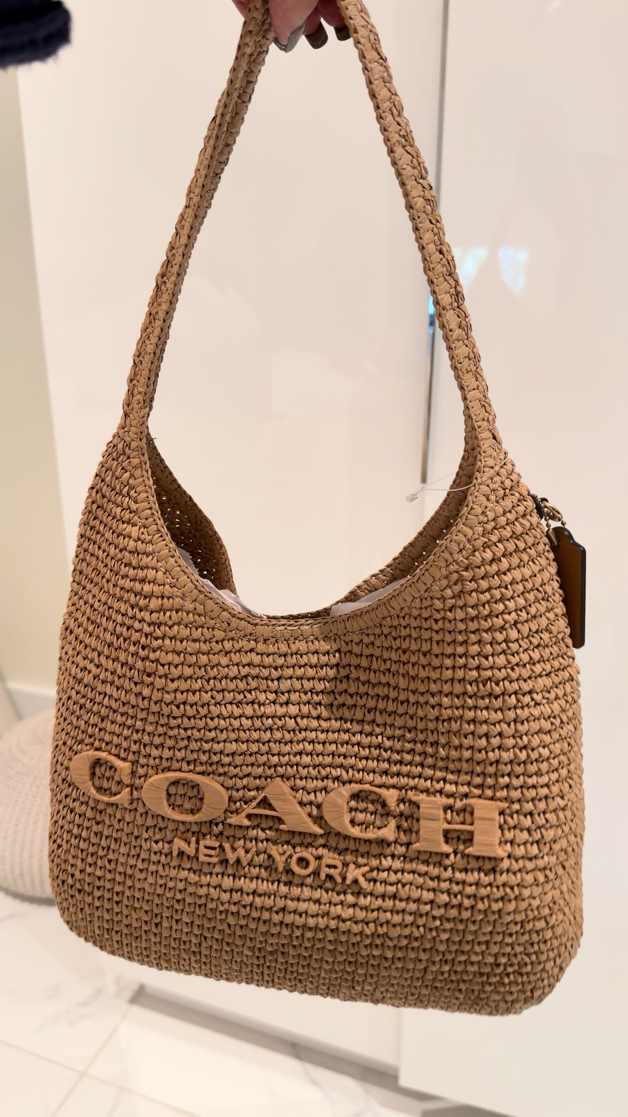 Coach Brooklyn Raffia bag. Kisslock bag Available in many colors, perfect for summer, super roomy and comfy. Don’t miss out!!! @coach 

 #LTKgrwm #LTKootd