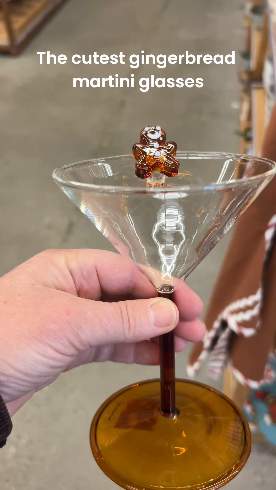 Stopped me in my tracks! So cute! 
Perfect for out favorite gingerbread martini :
brown sugar rim
ice in cocktail shaker. add
I jigger vodka I jigger kahlua
1/2 jigger baileys
1/2 jigger gingerbread torani syrup shake. pour two martinis ENJOY!
SAVE for later!  Follow kmdesign&decor #gingerbreadmartini #seasonalcocktails #christmaspresentidea

#LTKHoliday #LTKGiftGuide #LTKCyberWeek