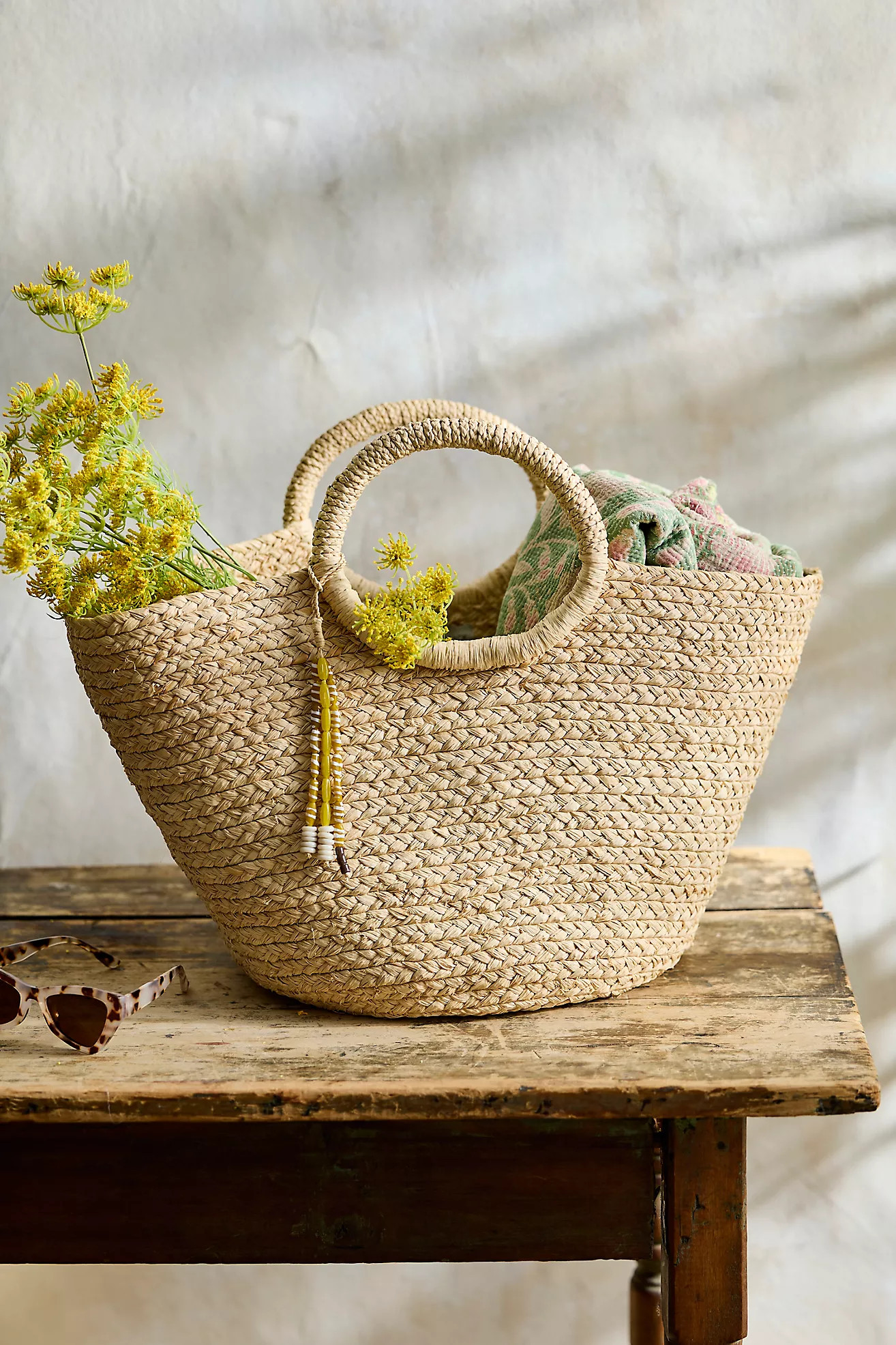 Raffia Basket Bag | Anthropologie (US)
