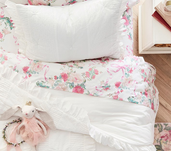 LoveShackFancy Cabbage Floral Sheet Set | Pottery Barn Kids
