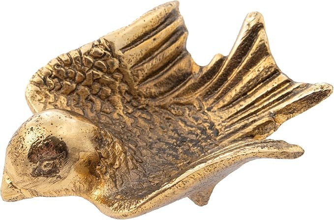 Karma, Metal Gold Finished Ring Tray, Antique Ring Bowl, Jewelry Dish Tray for Rings Bracelets Ne... | Amazon (US)