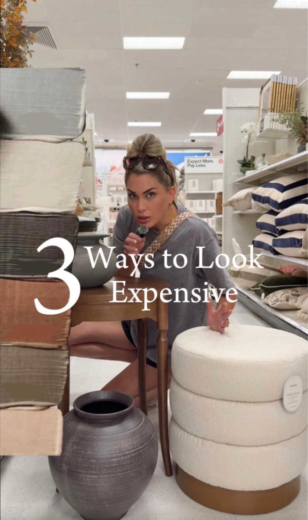 If you want your home to feel more elevated without starting from scratch, here are three easy styling swaps that make the biggest difference: ✨💖
    1    Let your wood tones be the star. Pair them with warm, neutral furniture instead of competing colors so everything feels intentional.
    2    Edit the visual clutter. Those random pops of color? Yep... that includes bright book spines, candle labels, packaging, and anything that distracts from the overall palette.
    3    Trade basic décor for pieces with texture. Think woven trays, decor bowls, ceramics, or a chunky vase. Layering different textures gives a space so much more depth and makes it feel collected instead of flat.”
It's usually the little styling details, not a full renovation that make a home feel expensive!


Target home, home style, shel styling, room decor, decor inspo, home furniture, new home, fall decor, target fall, Studio McGee