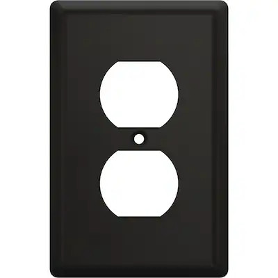 allen + roth  Simple Square Single Duplex Wall Plate, 1 Per Pack | Lowe's