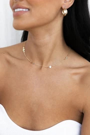 Glimmer Dainty Necklace - Gold | Petal & Pup (US)