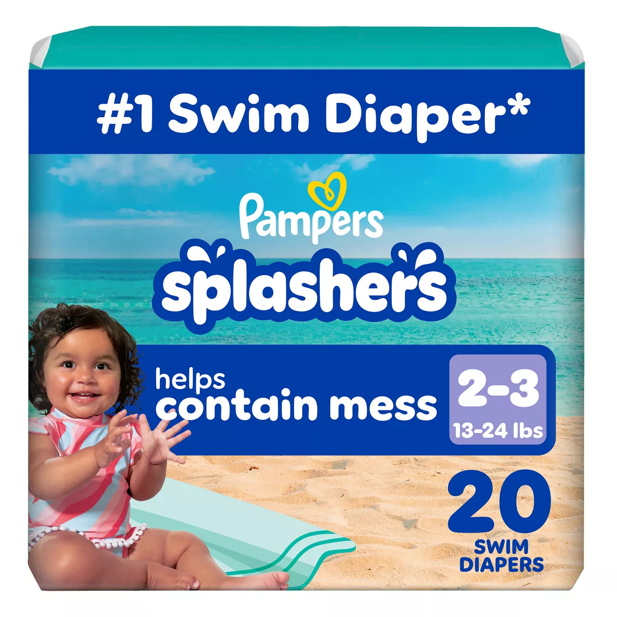 Pampers Splashers Disposable Swim Pants - (Select Size and Count) | Target