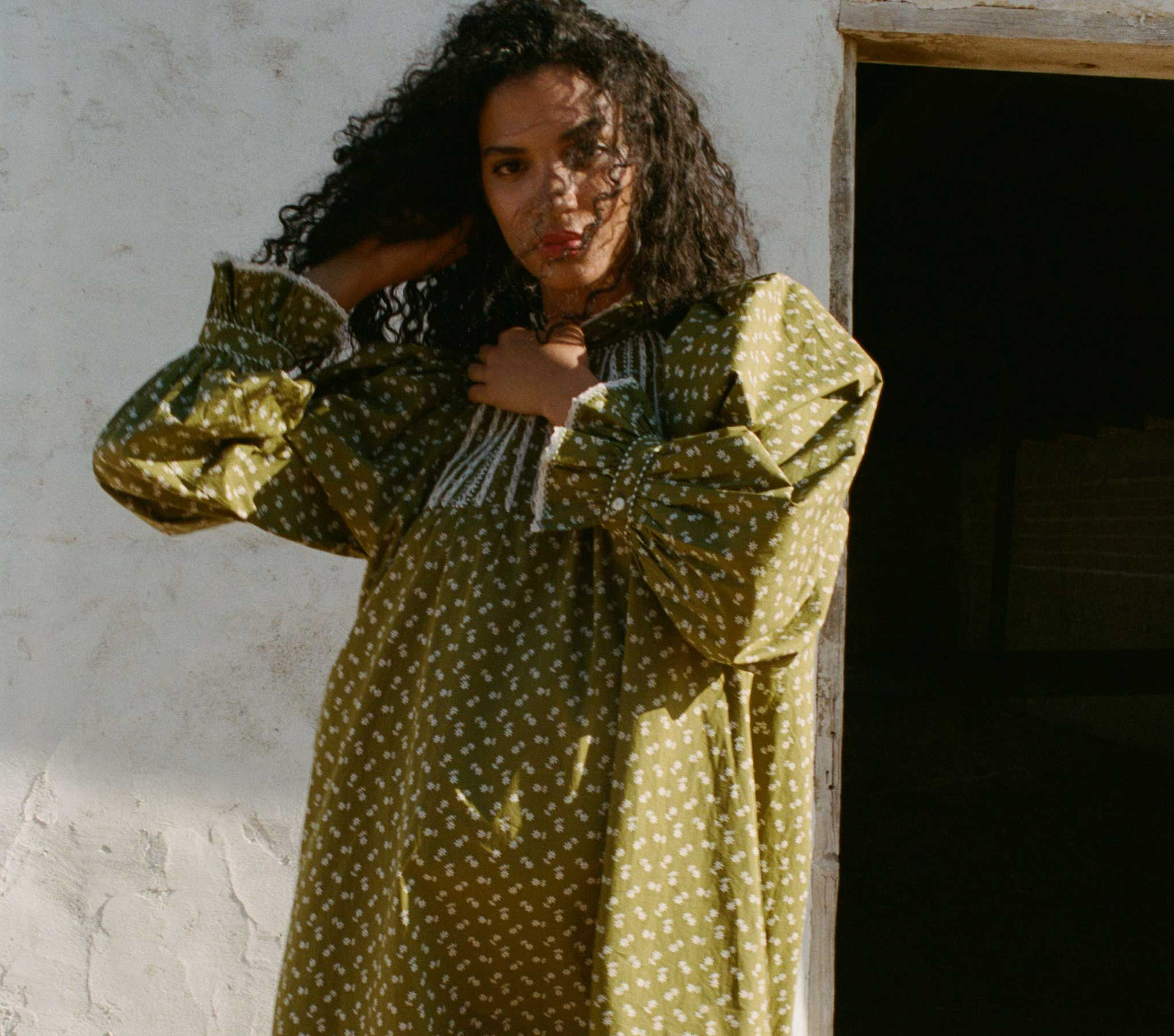 BEATRICE DRESS - CYPRESS CALICO | DÔEN | DOEN