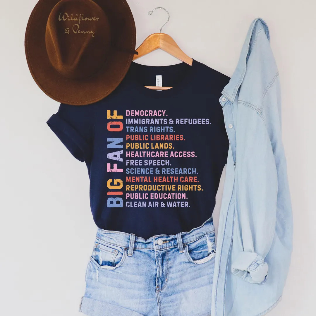 Big Fan of Human Rights Shirt,political Minimalist Unisex Tee,no Human is Illegal,radicalized by ... | Etsy (US)