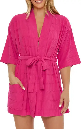 Trina Turk Skyfall Jacquard Terry Cover-Up Robe | Nordstrom | Nordstrom