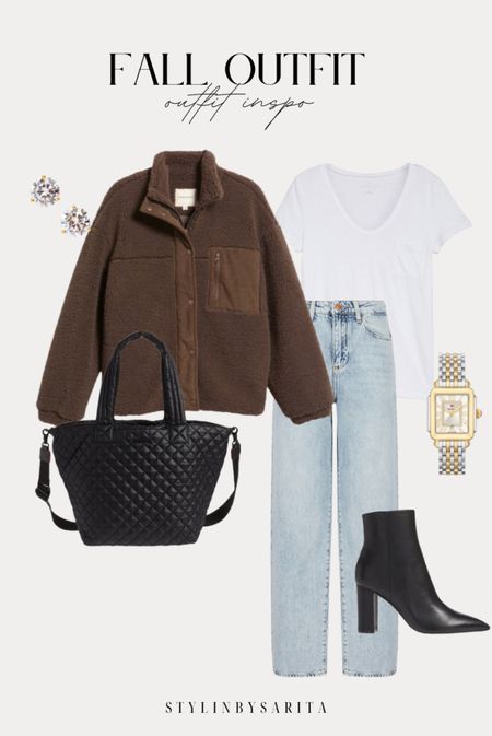 Fleece jacket, casual outfit, casual chic, fall outfits, coffee run outfits, Abercrombie jeans, nordstrom earrings, ankle boots, fall outfit ideas 

#LTKBacktoSchool #LTKstyletip #LTKFind
