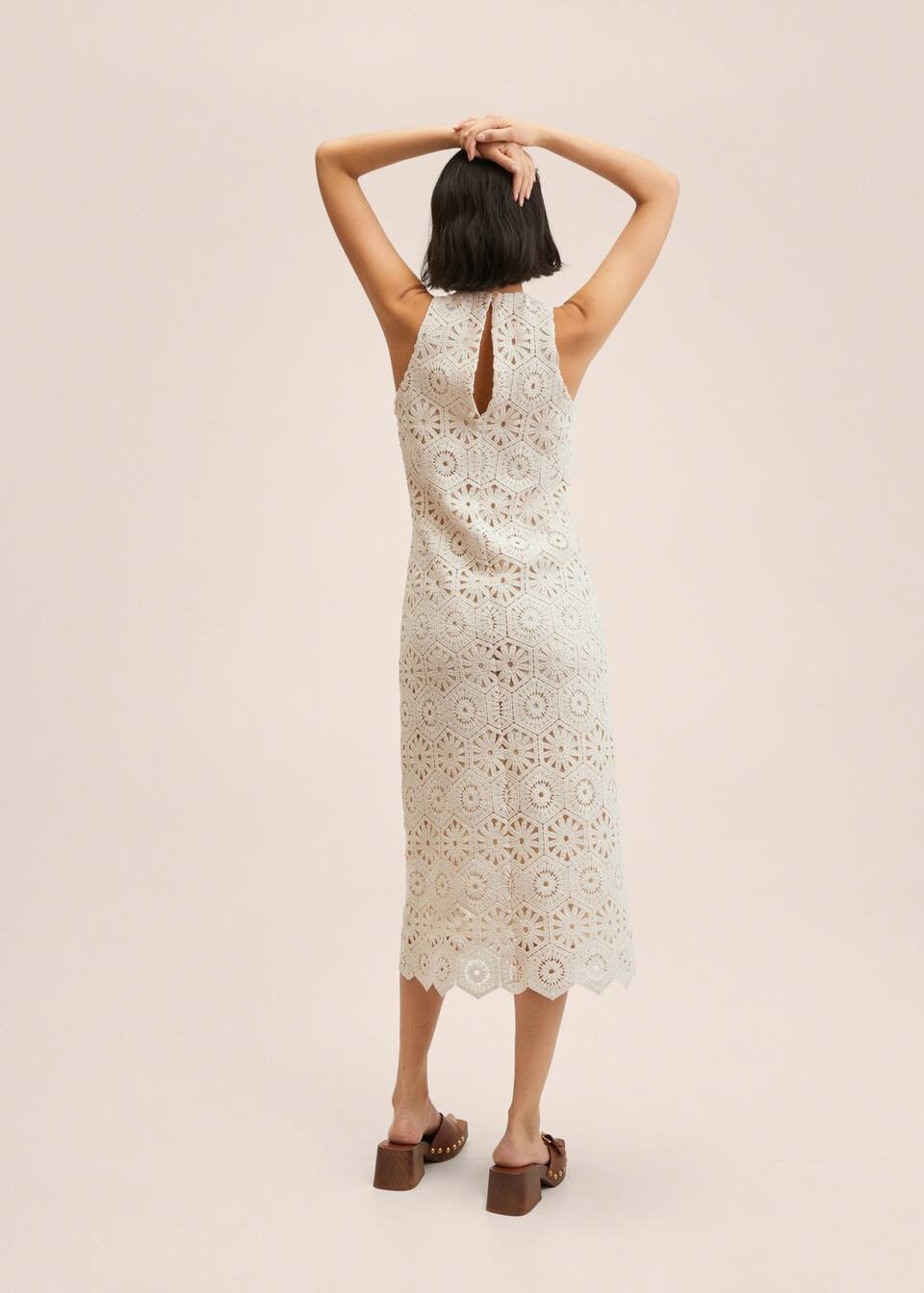 Crochet cotton dress | MANGO (US)